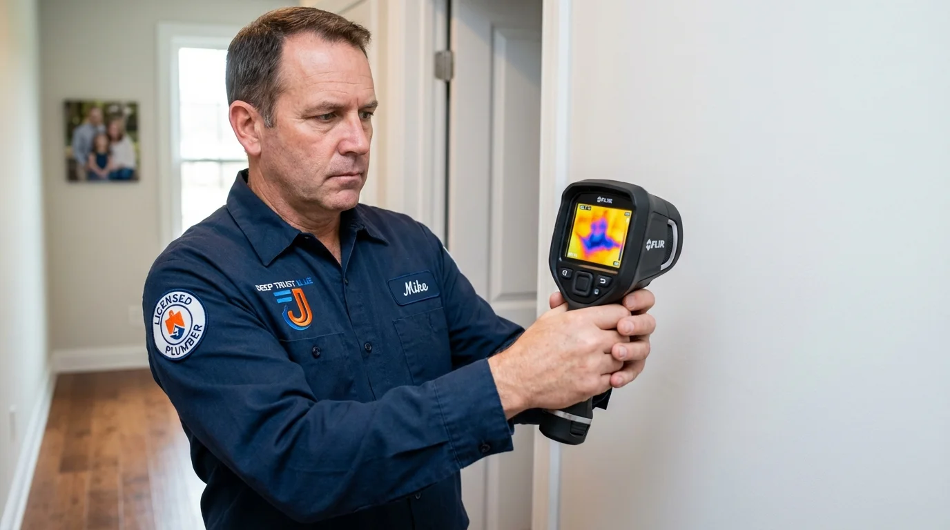 Thermal imaging leak detection by Johns Plumbing LLC in Thorntown